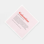 Personalisiert Happy Galentine's Day Party Napkins Serviette (Ecke)