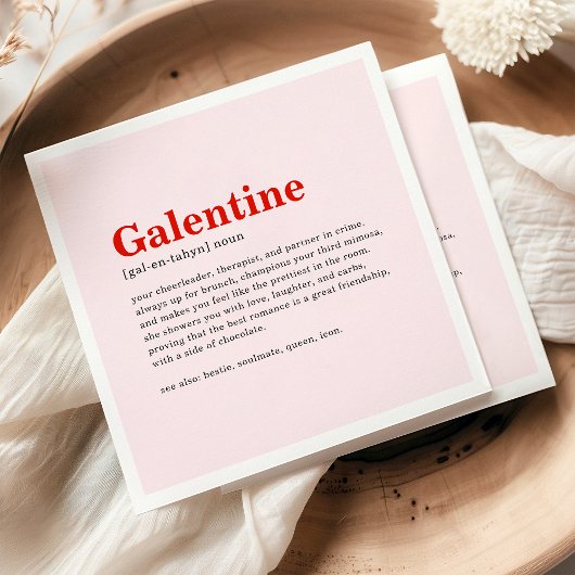 Personalisiert Happy Galentine's Day Party Napkins Serviette