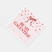 Personalisiert Happy Galentine's Day Party Serviette (Ecke)