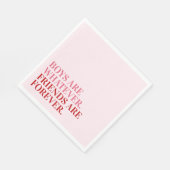 Personalisiert Happy Galentine's Day Party Serviette (Ecke)