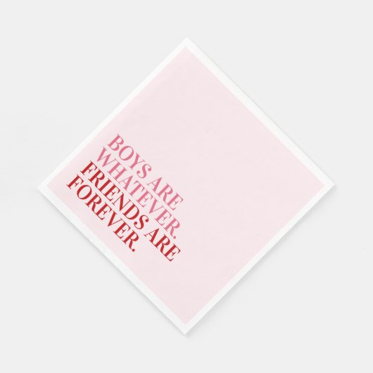 Personalisiert Happy Galentine's Day Party Serviette (Ecke)