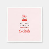 Personalisiert Happy Galentine's Day Party Serviette (Vorderseite)