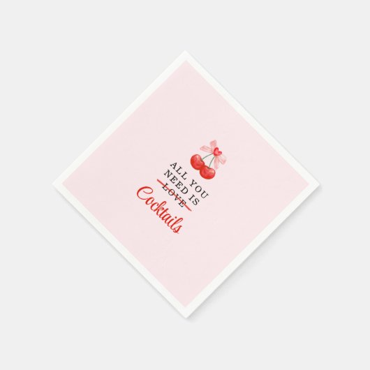 Personalisiert Happy Galentine's Day Party Serviette (Ecke)