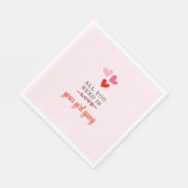 Personalisiert Happy Galentine's Day Party Serviette (Ecke)