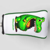 Personalisiert Happy Gator Golf Putter Cover Headcover (Vorderseite)