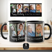 Personalisiert Happy Geburtstag 5 Foto Collage Sch Tasse