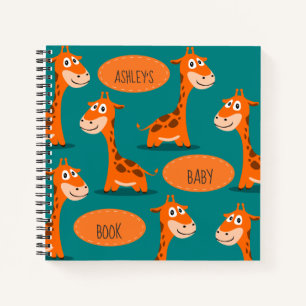 Personalisiert Happy Giraffe Kinderbuch Notizblock