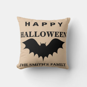 Personalisiert Happy Halloween Bat Kissen