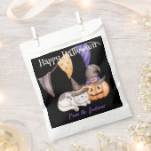 Personalisiert Happy Halloween | CAT & PUMPKIN Geschenktütchen (Ausgeschnitten)