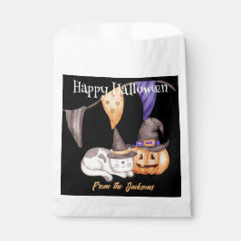 Personalisiert Happy Halloween | CAT & PUMPKIN Geschenktütchen
