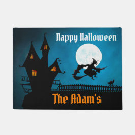 Personalisiert Happy Halloween Hexe Fußmatte