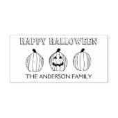 Personalisiert Happy Halloween Ink Briefmarke Permastempel (Design)