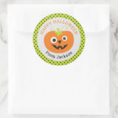 Personalisiert Happy Halloween Pumpkin Sticker (Tasche)