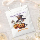 Personalisiert Happy Halloween | SKELETON & PUMPKI Geschenktütchen (Ausgeschnitten)
