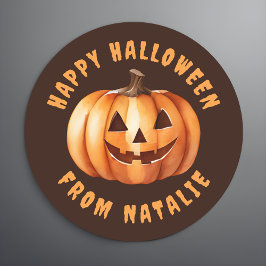 Personalisiert Happy Halloween Sticker