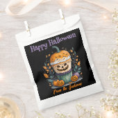 Personalisiert Happy Halloween WEIRD PUMPKIN CUPCA Geschenktütchen (Ausgeschnitten)