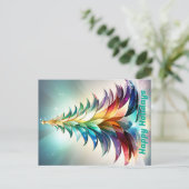 Personalisiert Happy Holidays Postcard. Christmas Postkarte (Stehend Vorderseite)