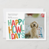 Personalisiert Happy Howlidays Dog Weihnachten (Vorderseite)