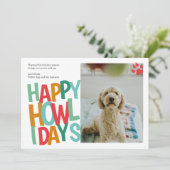 Personalisiert Happy Howlidays Dog Weihnachten (Stehend Vorderseite)