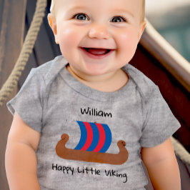 Personalisiert Happy Little Viking Baby Strampler