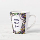 Personalisiert Happy Mardi Gras Kaffee Tasse (Rechts)