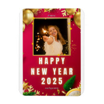 Personalisiert Happy New Year 2025 Foto Card