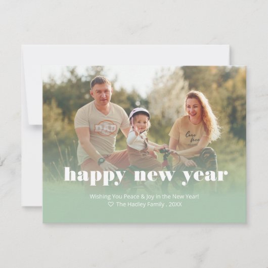 Personalisiert Happy New Years Card Mitteilungskarte (Vorderseite)