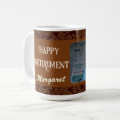 Personalisiert Happy Nurse Retirement Geschenke Br Kaffeetasse (Vorderseite Links)