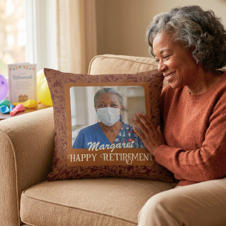 Personalisiert Happy Nurse Retirement Geschenke Br Kissen
