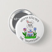 Personalisiert Happy Oaster Button (Vorne & Hinten)