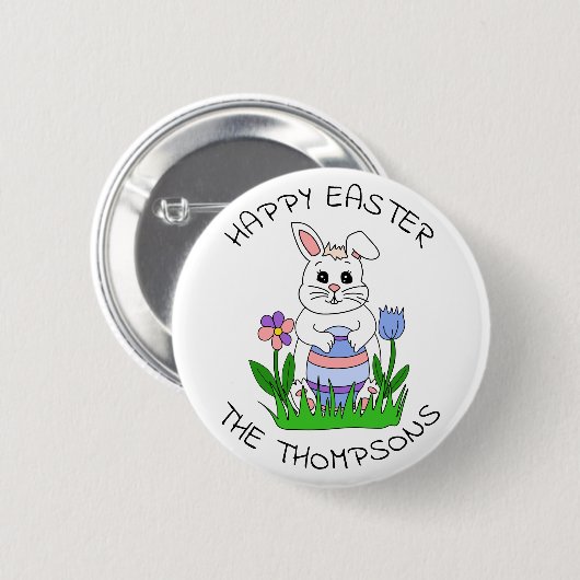 Personalisiert Happy Oaster Button (Vorne & Hinten)
