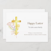 Personalisiert Happy Oaster Christliche Karte (Vorne/Hinten)