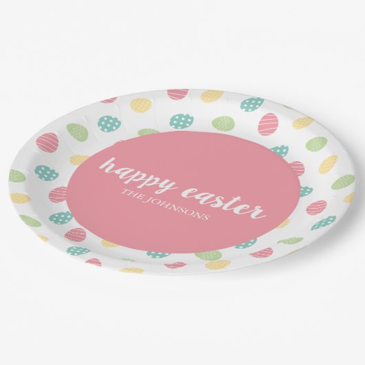 Personalisiert Happy Oaster Egg Paper Teller (Schrägansicht)