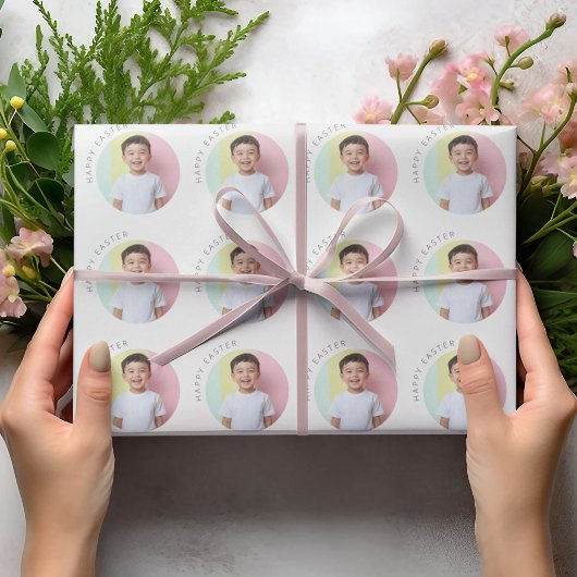 Personalisiert Happy Oaster Foto Geschenkpapier