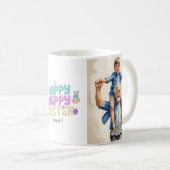 Personalisiert Happy Oster Foto Tasse - Benutzerde (VorderseiteRechts)
