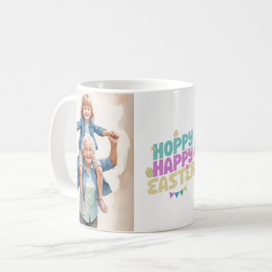 Personalisiert Happy Oster Foto Tasse - Benutzerde (Vorderseite Links)