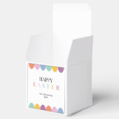 Personalisiert Happy Osterfarben Einfache Moderne Geschenkschachtel (Geöffnet)