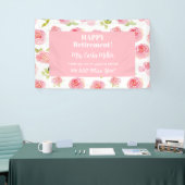 Personalisiert Happy Retirement Floral Banner (Messeveranstaltung)