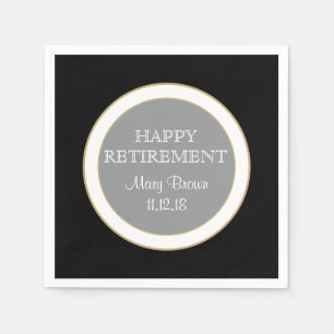 Personalisiert Happy RETIREMENT Papierserviette