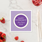 Personalisiert Happy RETIREMENT Papierserviette (Beispiel)