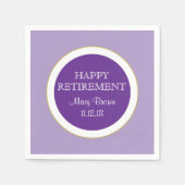 Personalisiert Happy RETIREMENT Papierserviette (Vorderseite)
