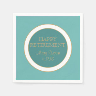 Personalisiert Happy RETIREMENT Papierserviette