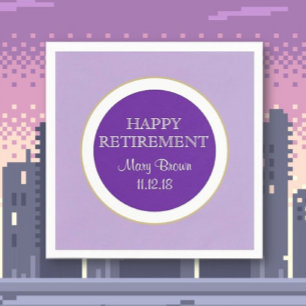 Personalisiert Happy RETIREMENT Papierserviette