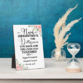 Personalisiert Happy Retirement Zitat für sie Fotoplatte (Seite)