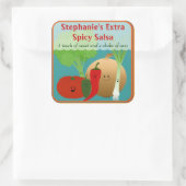 Personalisiert Happy Salsa Sticker (Tasche)