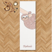 Personalisiert Happy Sloth Niedlich Yogamatte