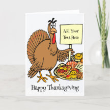Personalisiert Happy Thanksgiving Card