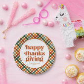 Personalisiert Happy Thanksgiving Pappteller (Party)