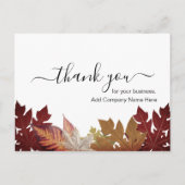 Personalisiert Happy Thanksgiving Postkarte (Vorderseite)
