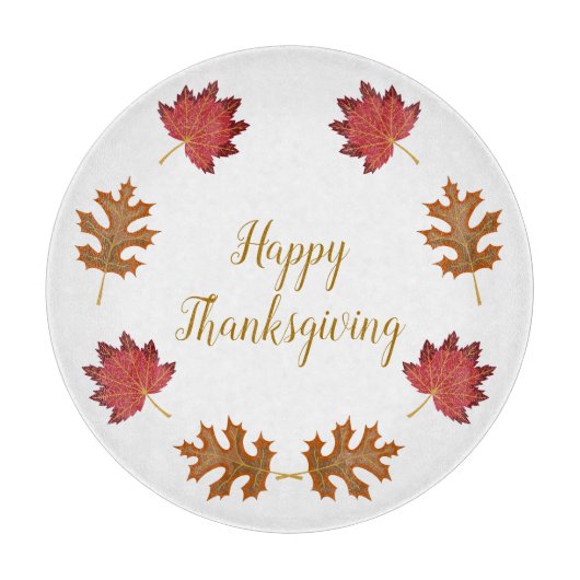 Personalisiert Happy Thanksgiving Schneidebrett (Vorderseite)